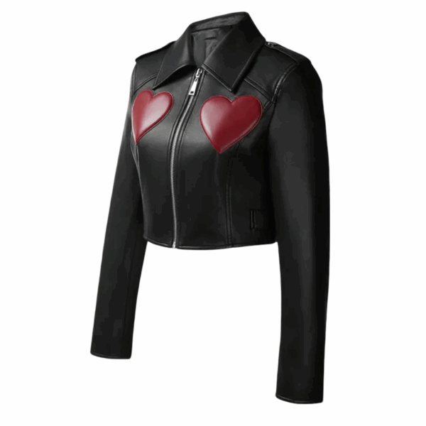WWE Raw Gionna Daddio Black Leather Jacket - Image 2