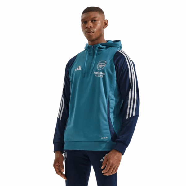 Arsenal Adidas 25/26 Training Hoodie - Image 3