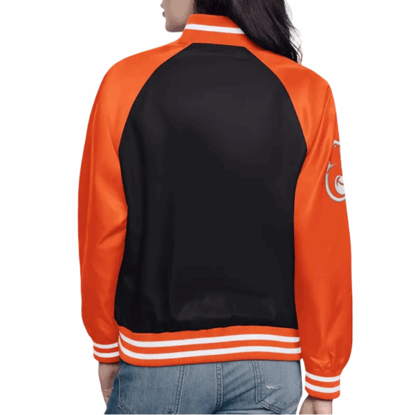 Baltimore Orioles Home Run Varsity Black/Orange Jacket - Image 2