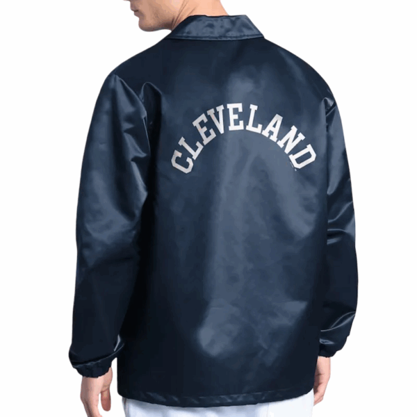 Cleveland Guardians Point Man Coaches Navy Jacket - Image 2