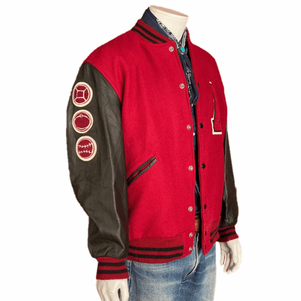 Annandale Red and Black Varsity Jacket - Image 4