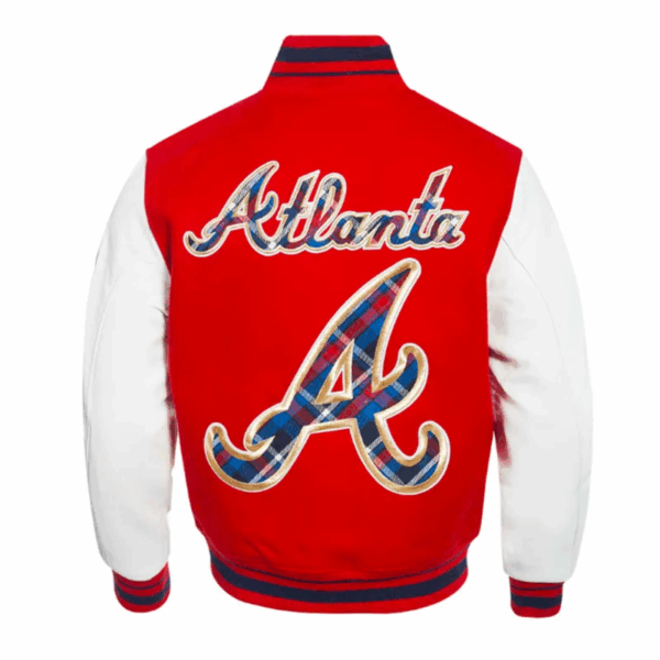 Atlanta Braves Prep Varsity Wool/Leather Jacket - Image 4