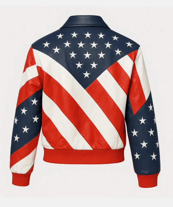 Beyonce Michael Hoban American Flag Leather Jacket - Image 2