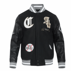 Black Chicago White Sox Prep Varsity Jacket