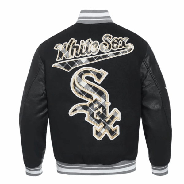 Chicago White Sox Prep Varsity Wool/Leather Jacket - Image 4