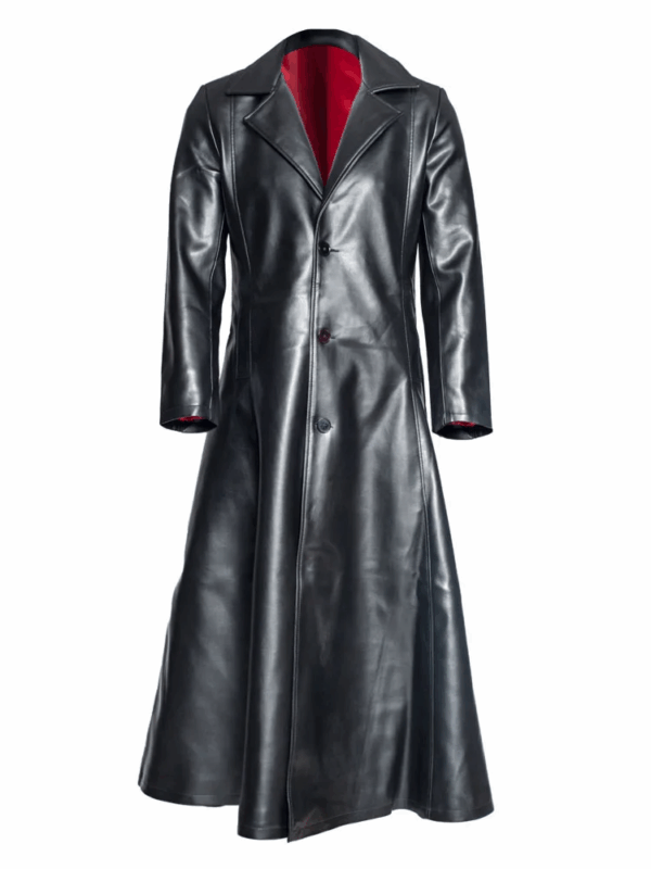 Blade Mahershala Ali Marvel Black Leather Coat - Image 2