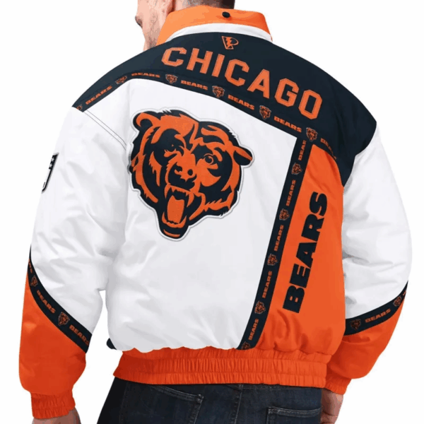 Chicago Bears Pro Player Tape Full-Zip Hoodie Jacket - Image 2