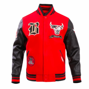 Chicago Bulls Prep Varsity Wool Leather Jacket