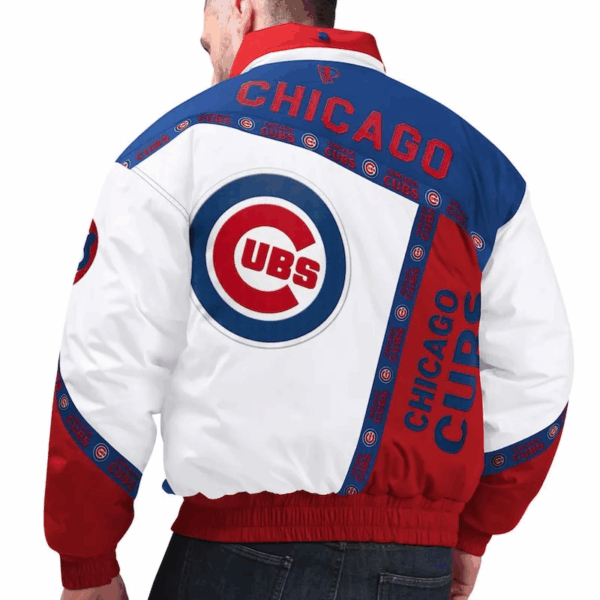 Chicago Cubs Pro Player Tape Full-Zip Hoodie Jacket - Image 2