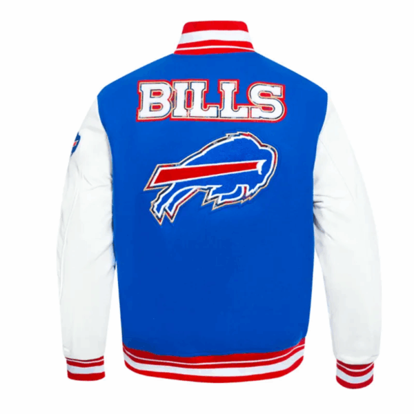 Buffalo Bills Prep Varsity Wool/Leather Jacket - Image 4