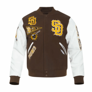 San Diego Padres Animal Print Varsity Jacket