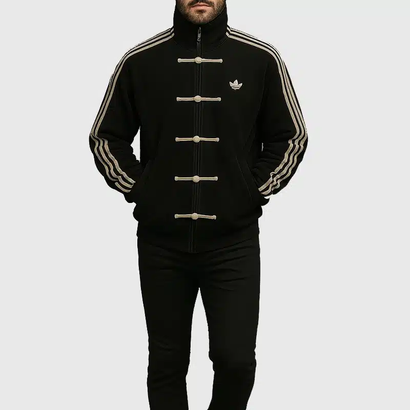 Adidas Chinese New Year Suede Jacket Black - Image 3
