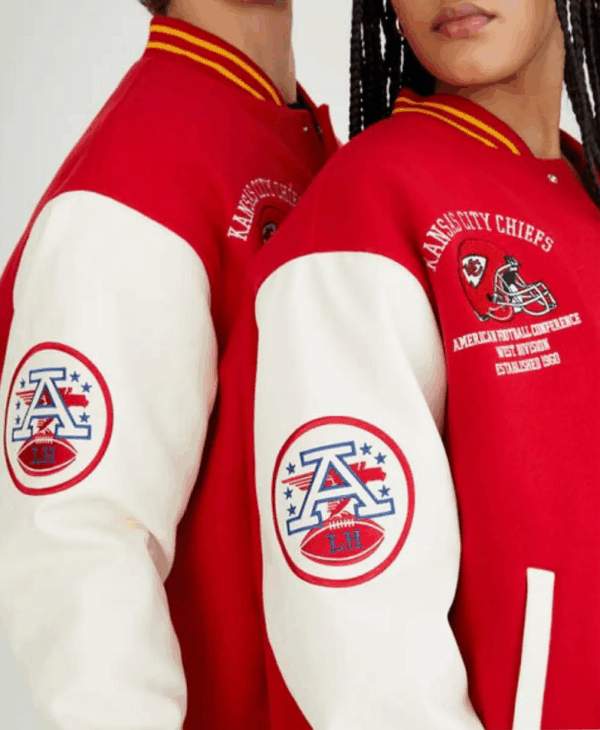 Aeropostale Kansas City Chiefs Varsity Jacket - Image 3