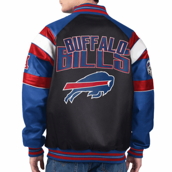 Buffalo Bills G-III Faux Varsity Leather Jacket - Image 2