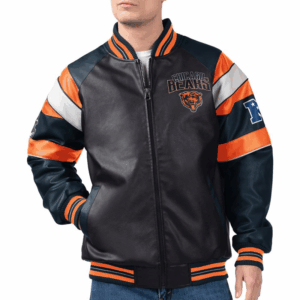 G iii Chicago Bears Varsity Leather Jacket