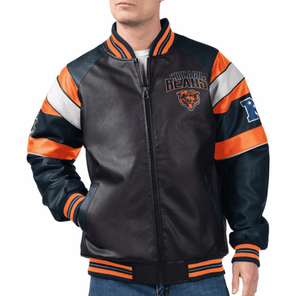 G iii Chicago Bears Varsity Leather Jacket