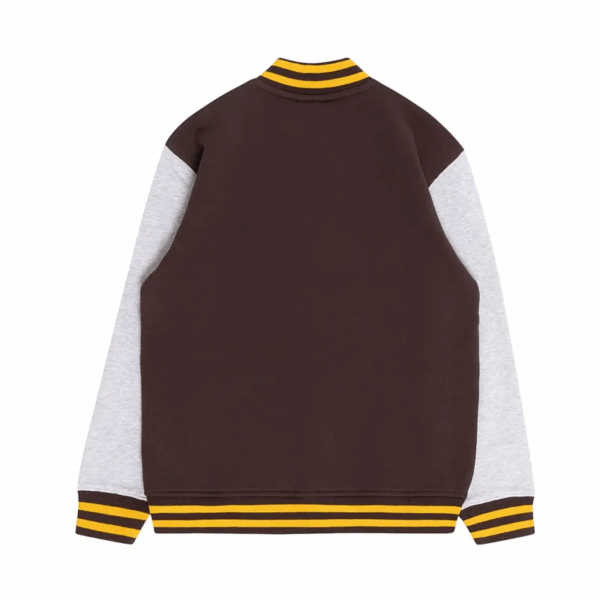 Brown/Gray Hawthorn Hawks Varsity Fleece Jacket - Image 2