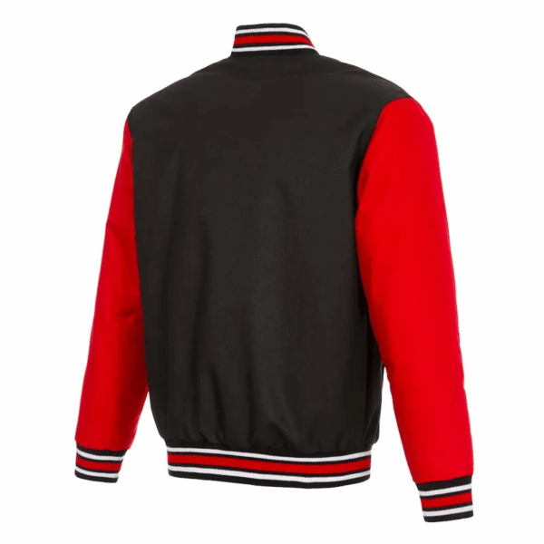 Black/Red Lansing Lugnuts Poly-Twill Full Snap Jacket - Image 2
