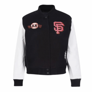 San Francisco Giants Game Day Classics Black Varsity Jacket