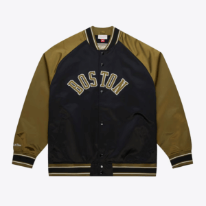 Black Olive Boston Celtics Vintage Double Clutch Jacket