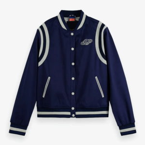 Blue Joey King A Family Affair Zara Ford Varsity Jacket