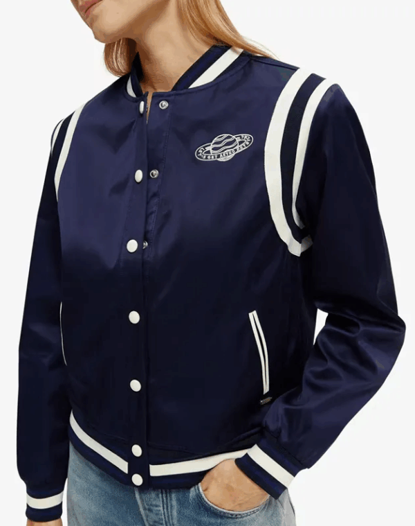 A Family Affair Joey King Varsity Jacket - Image 3