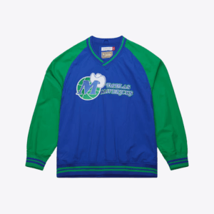 BlueGreen Dallas Mavericks Hardwood Classics Vintage Pullover