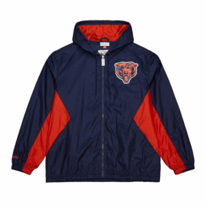 Chicago Bears Mitchell & Ness Navy Vintage Logo Playmaker Jacket