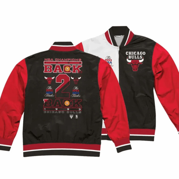 Chicago Bulls Warm Up Team History Jacket - Image 3