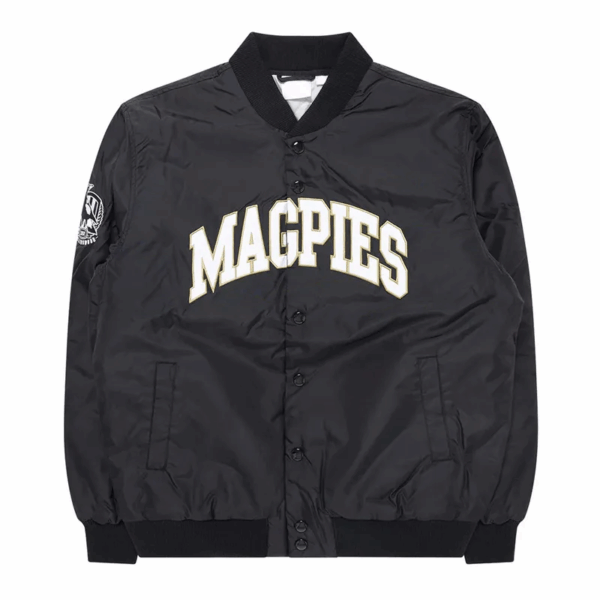 Collingwood Magpies Black Bomber Jacket