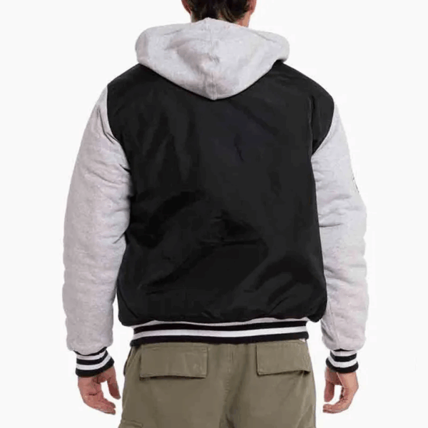 Collingwood Magpies Patchwork Hooded Jacket - Image 2