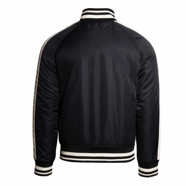 Collingwood Magpies Vintage Black Bomber Full-Zip Jacket - Image 2