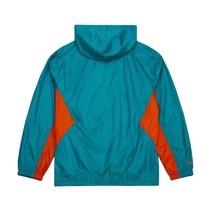 Miami Dolphins Mitchell & Ness Aqua Playmaker Windbreaker Jacket - Image 2