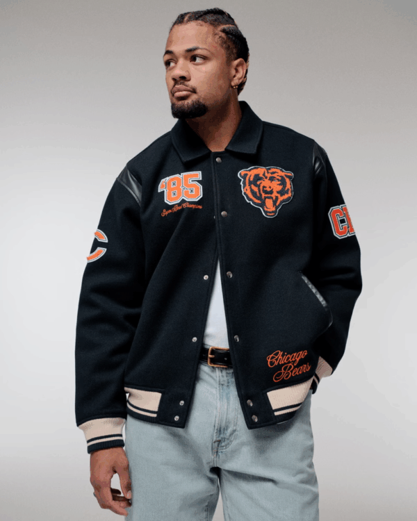 Chicago Bears Varsity Bomber Jacket - Image 2