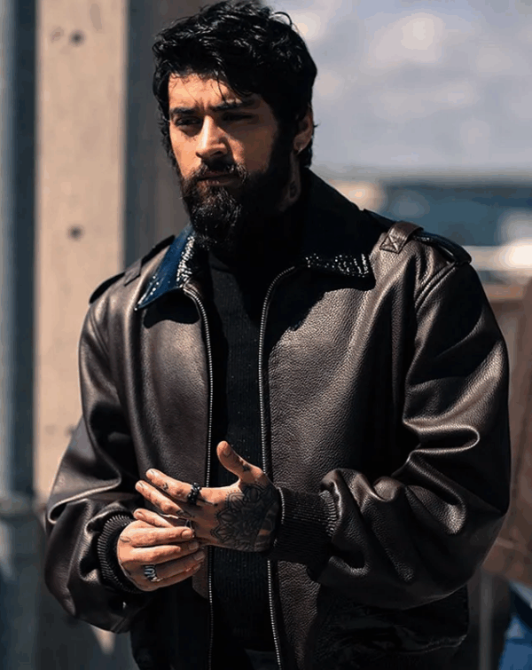 Off White Show Zayn Malik Leather Jacket