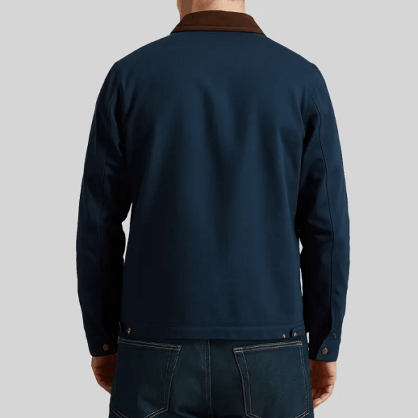 Alan Ritchson Reacher Season 3 Blue Cotton Jacket - Image 4