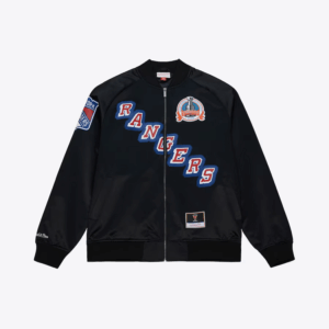 Unisex Mark Messier Black New York Rangers Maxxed Out Satin Jacket