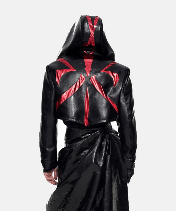 Bat Hat Hooded Short Jacket - Image 4